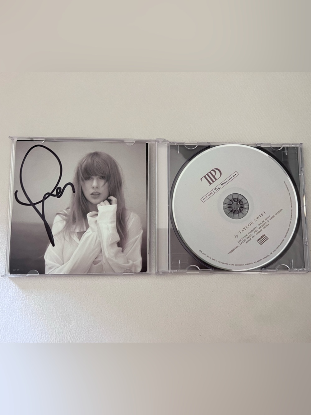 Signed Taylor Swift TTPD